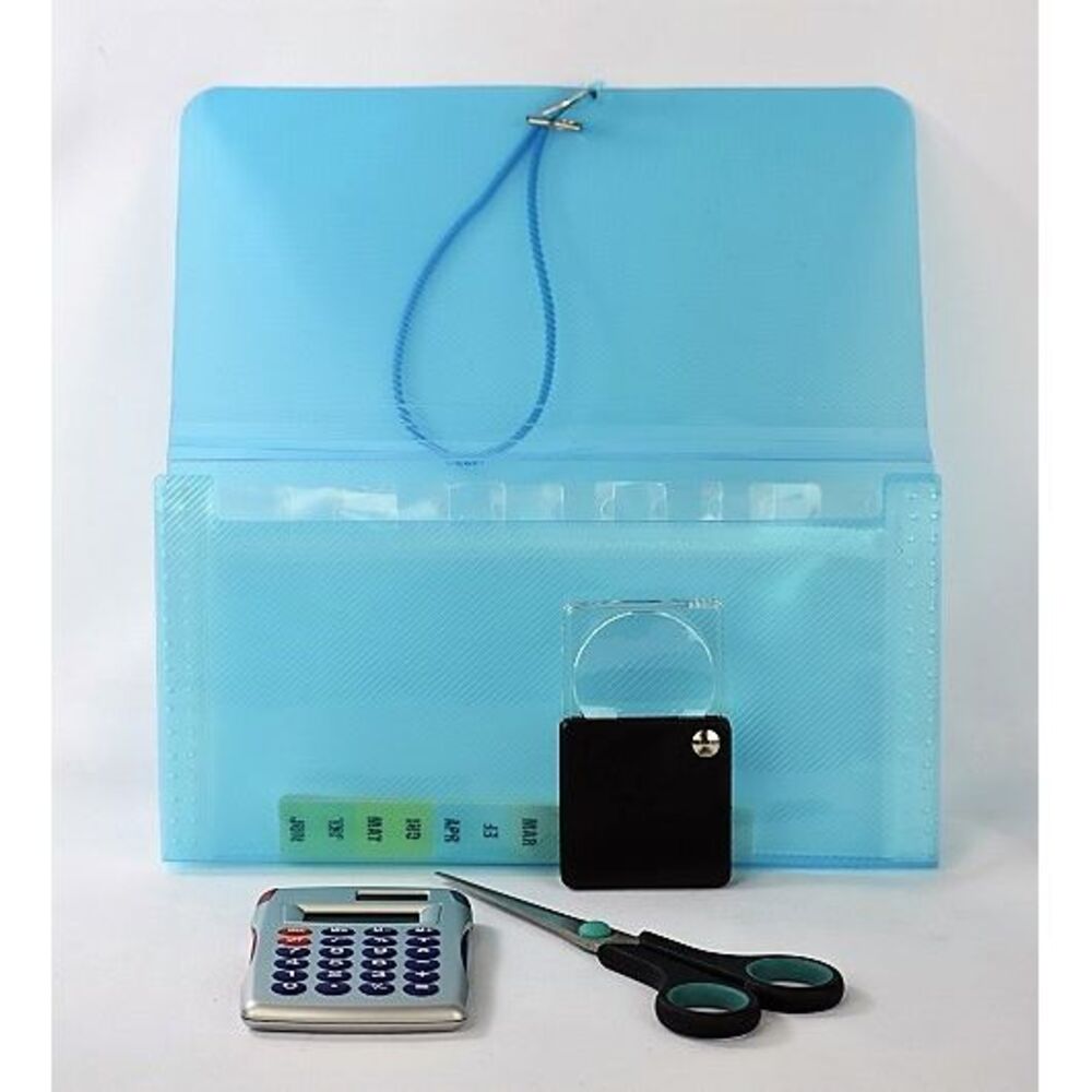 Clip and Save Expandable 12-Month Coupon Organizer Money Saving Kit